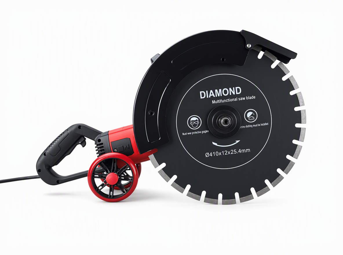 16-Inch Concrete & Wall Cutting Saw, 3500W Rated Power, 160mm Max Cutting Depth, 3000RPM