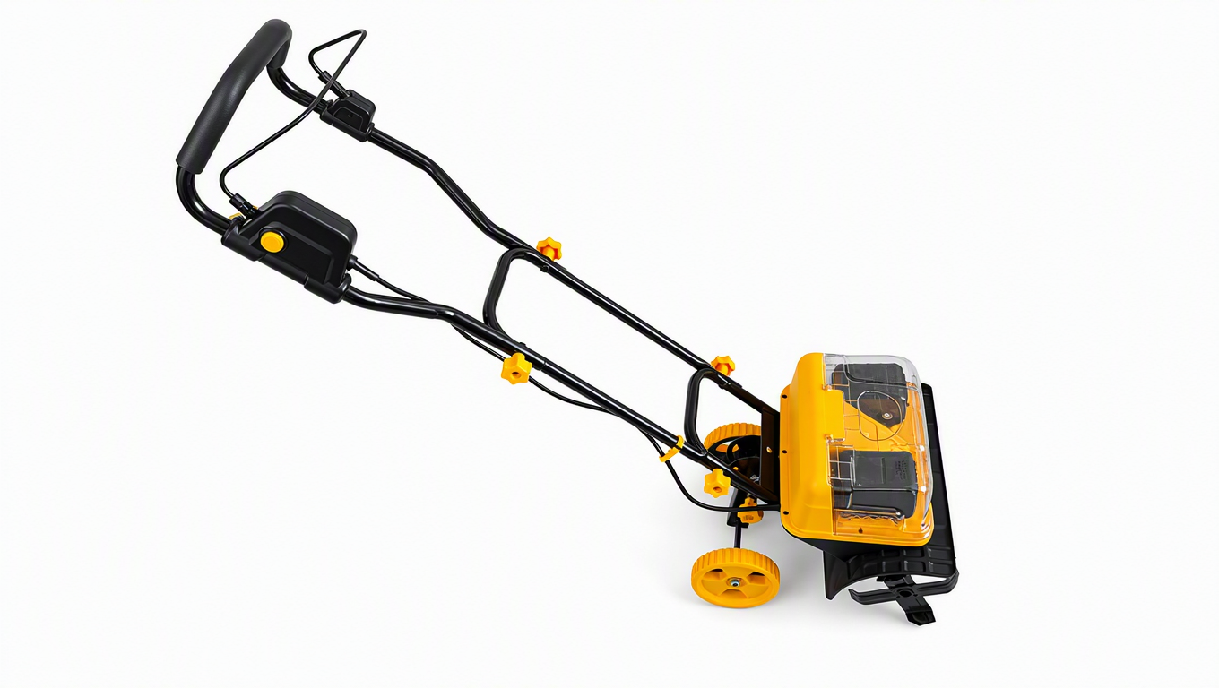 42V Foldable Cordless Mini Tiller Cultivator, 900W Max Output, 32cm Tilling Width, 10cm Tilling Depth